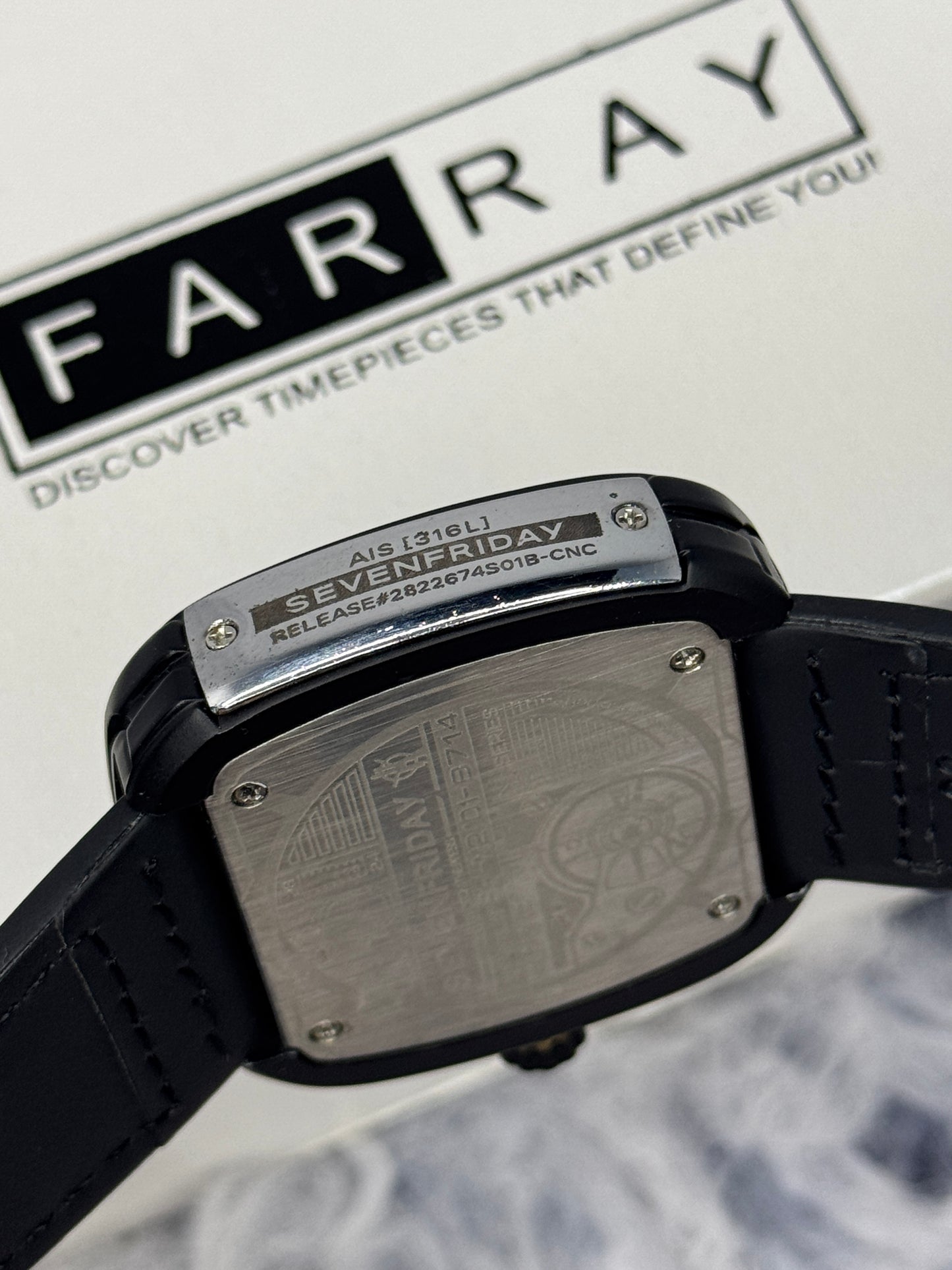 Seven Friday Leather Strap Watch