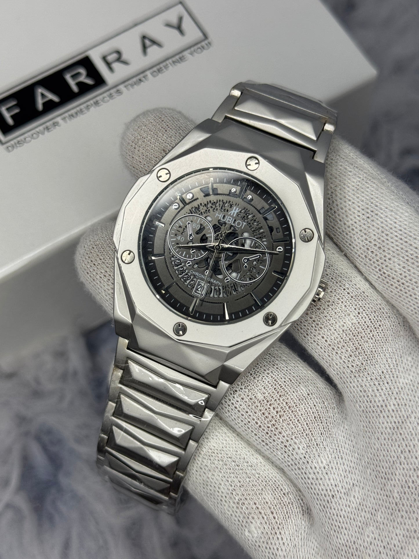 Hublot Diamond Cut Skeleton Watch