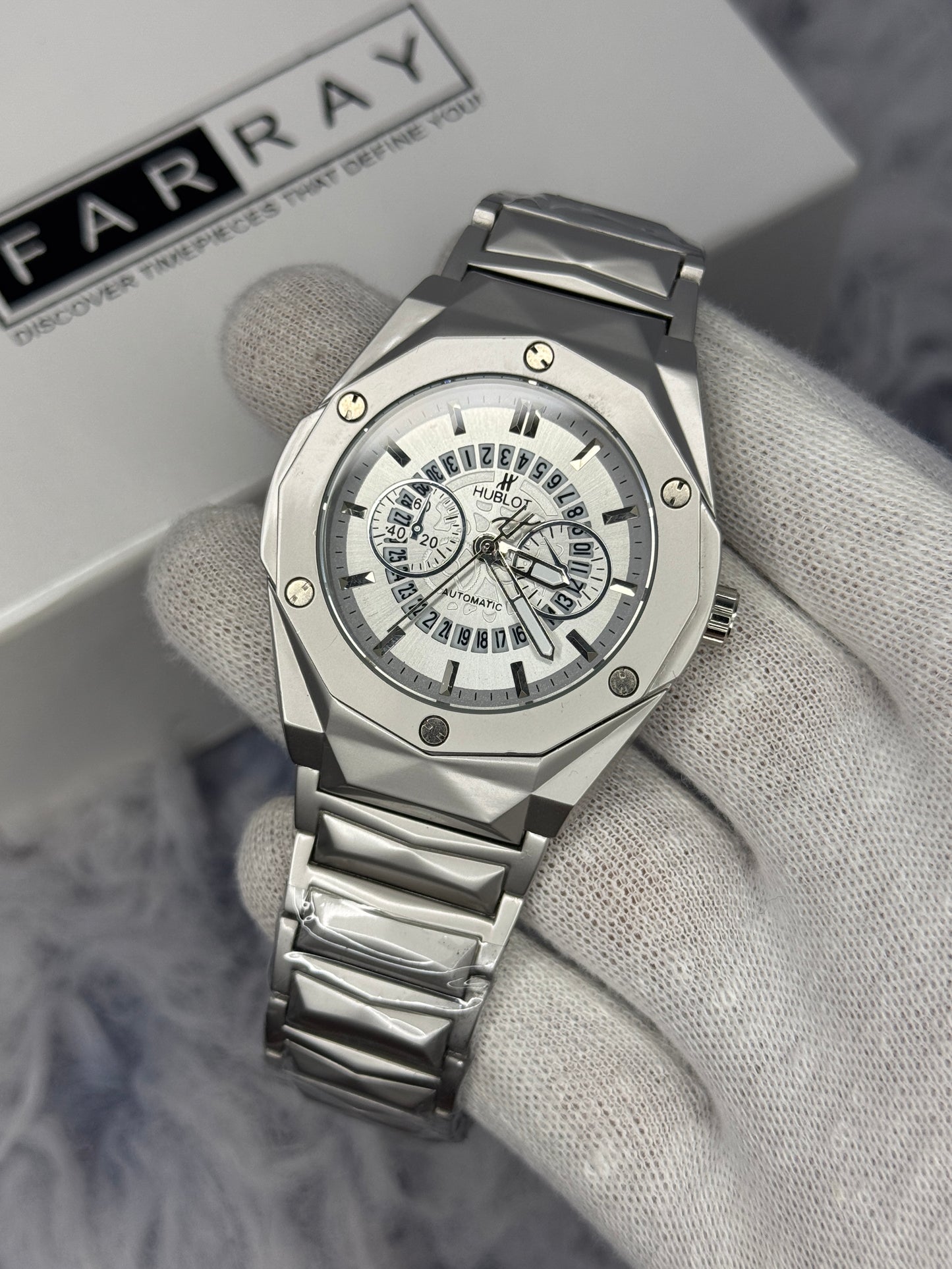 Hublot Diamond Cut Skeleton Watch