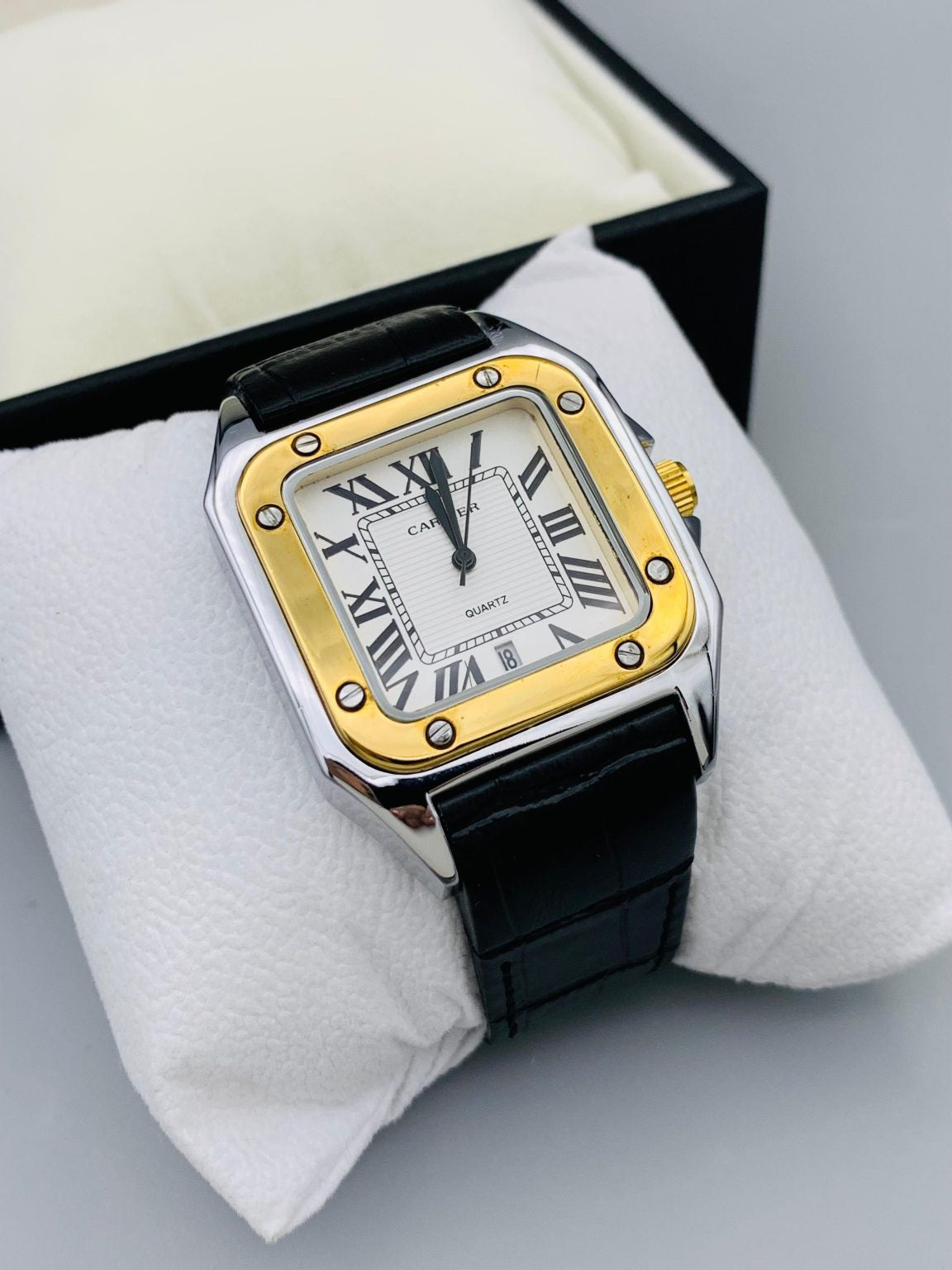 Cartier Square Design Strap Watch