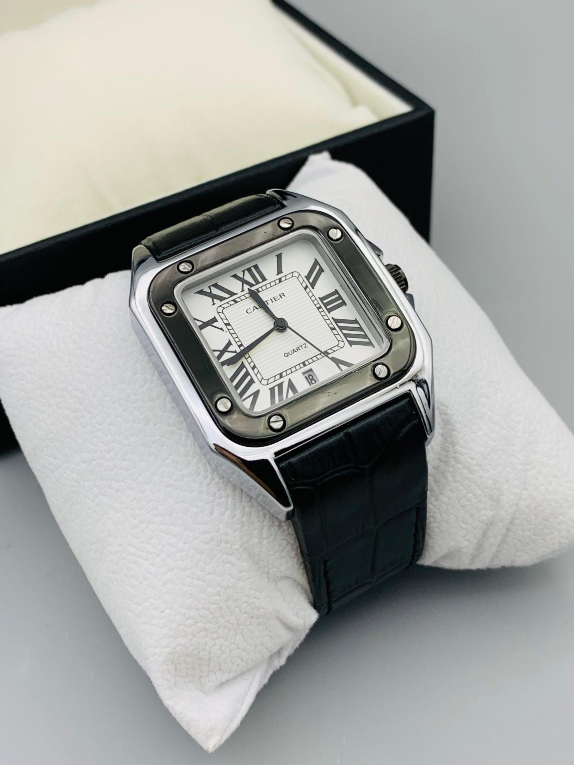 Cartier Square Design Strap Watch