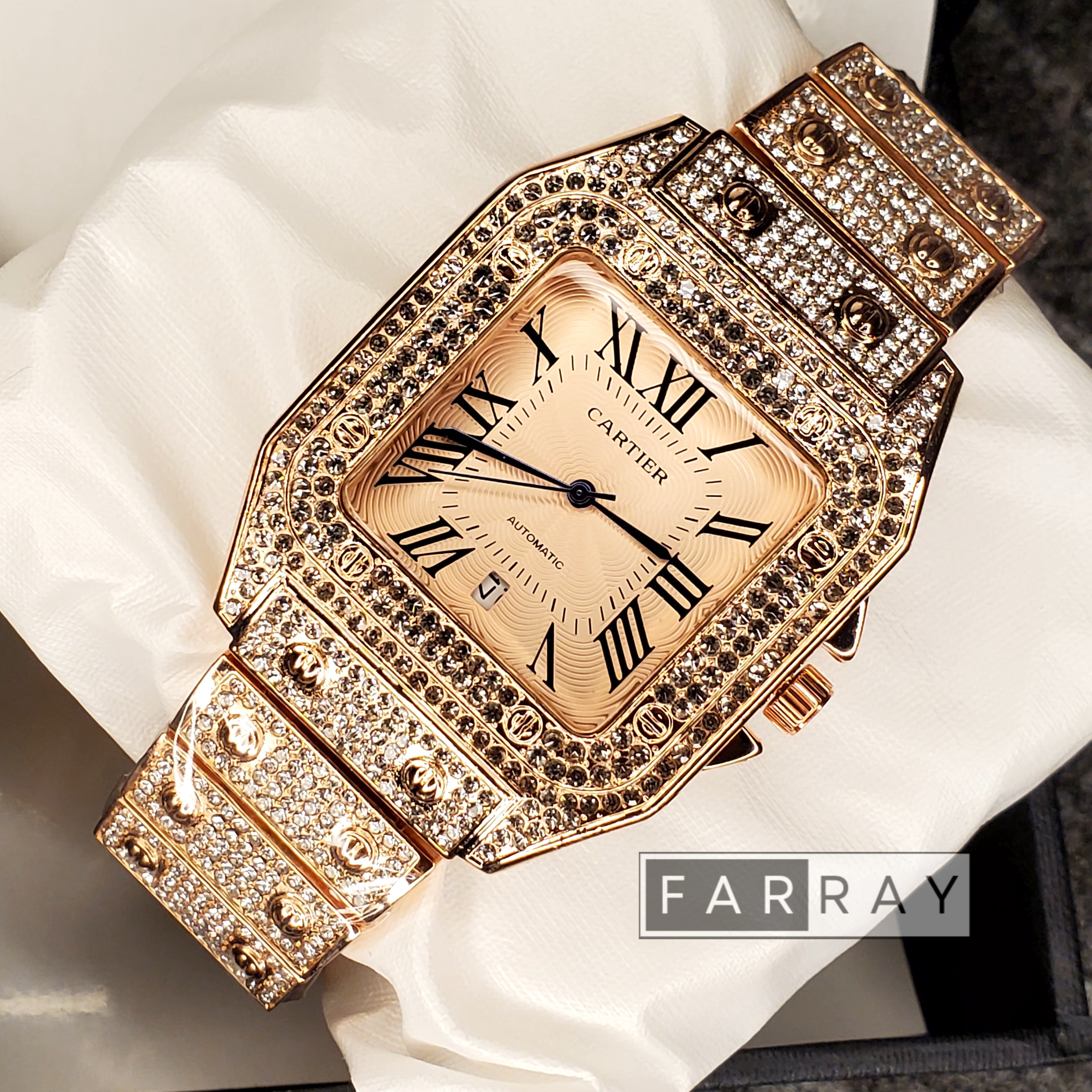Iced Out Cartier Tank Copy Cartier Iced Out Date Just Watch