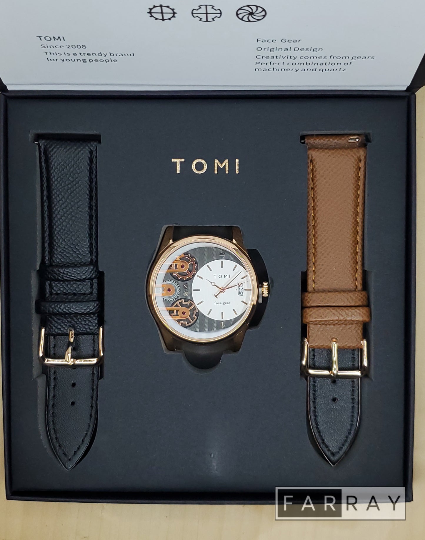 Tomi Face Gear Watch