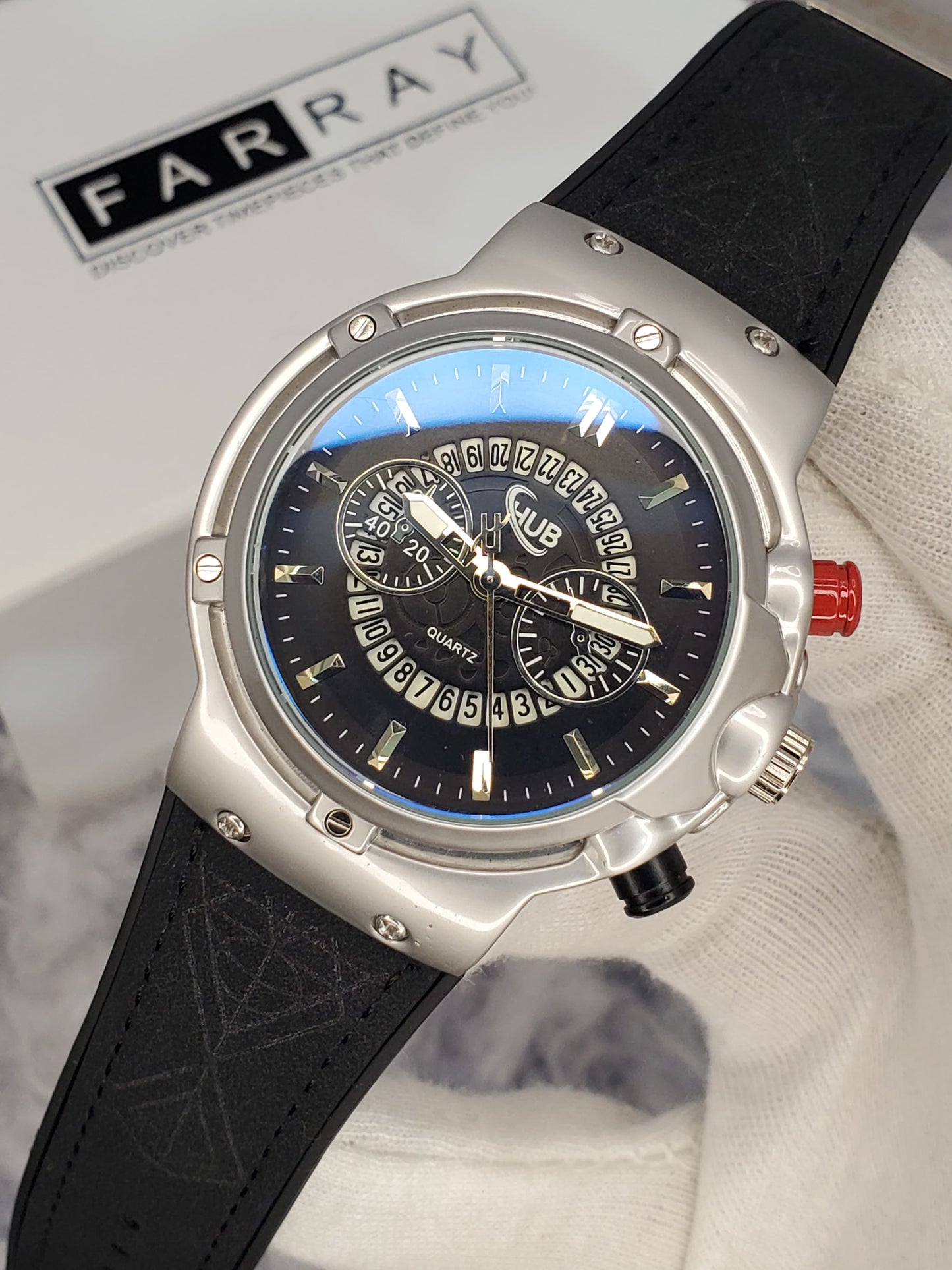 Hublot Dual Button Strap Watch