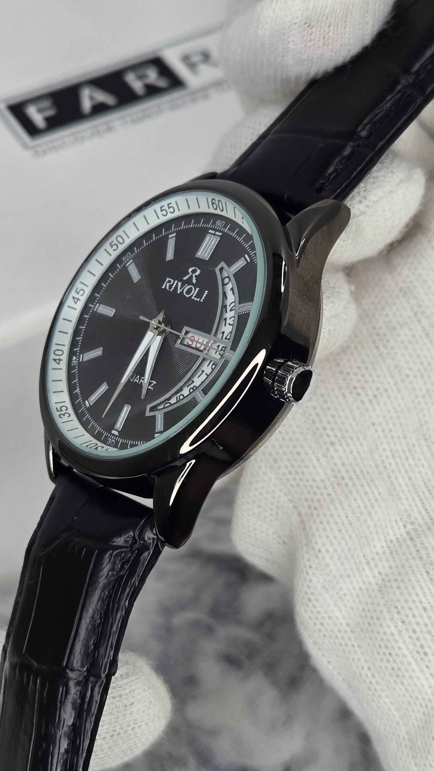 Rivoli Day-Date Strap Watch
