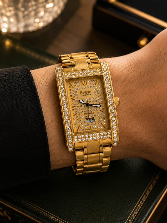Swiss Iced Chain Watch