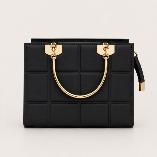 COACH - Grid Black Top Handle Bag
