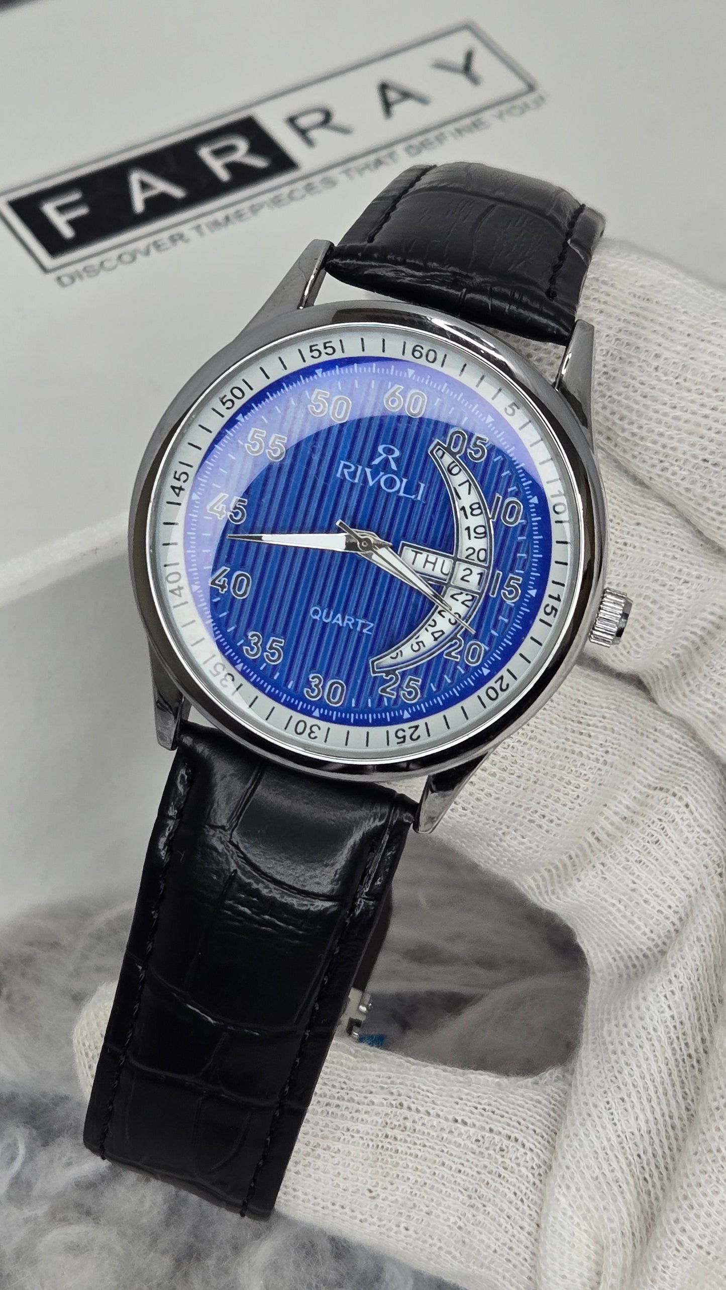 Rivoli Day-Date Strap Watch