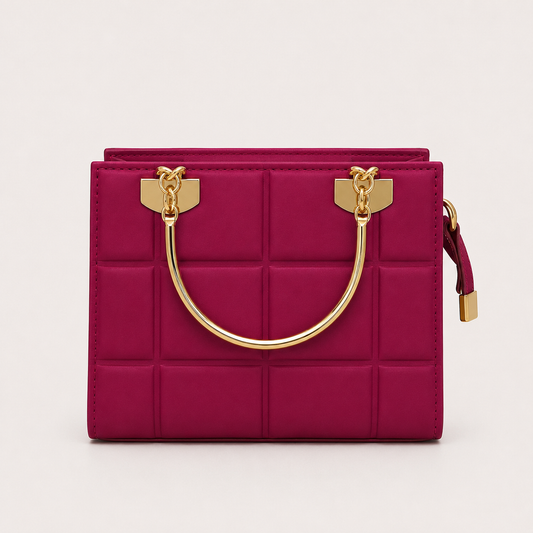 COACH - Grid Red Top Handle Bag