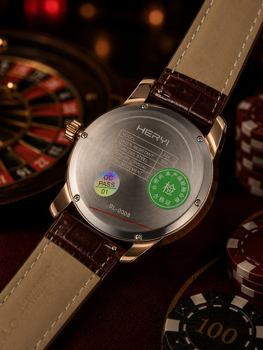 HERYI - Moving Casino Leather Watch