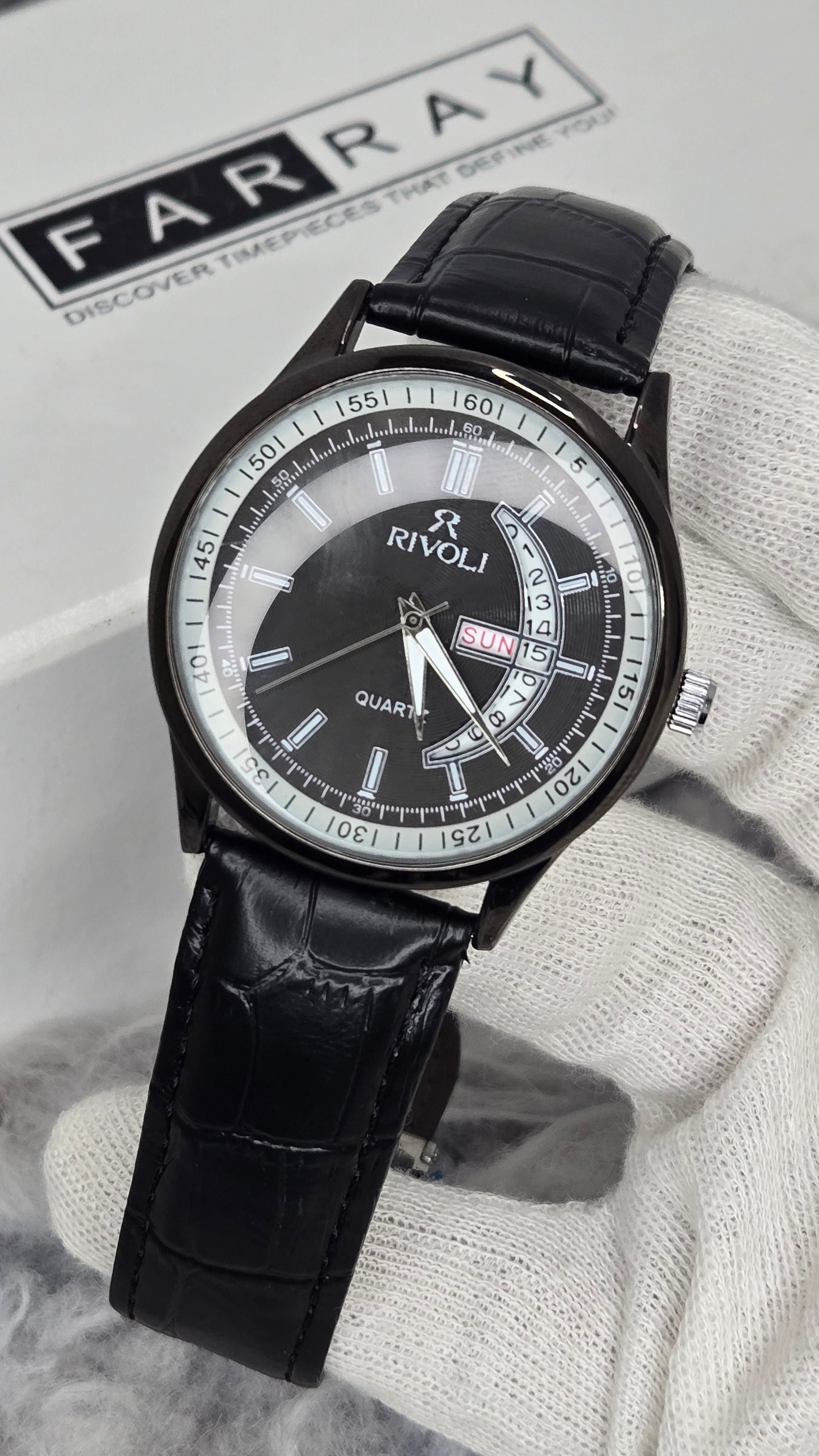 Rivoli Day-Date Strap Watch