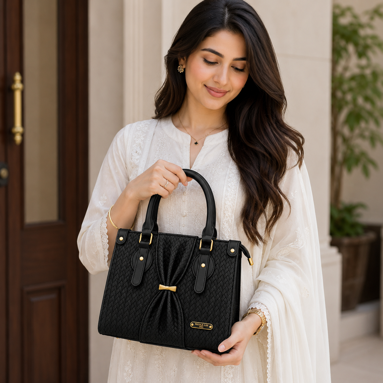 NICOLE LEE - Black Tote Bag