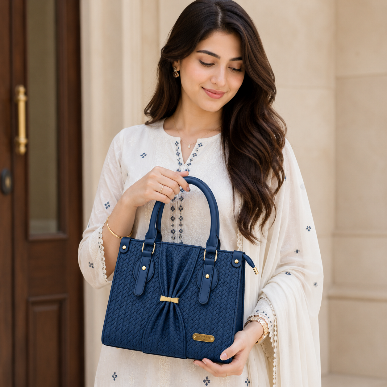NICOLE LEE - Blue Tote Bag