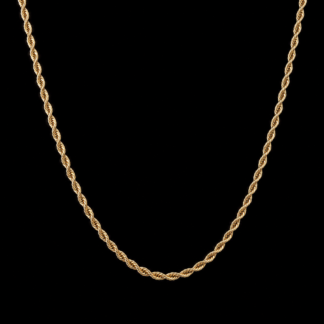 3mm Rope Gold Chain