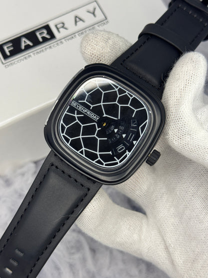 Seven Friday Leather Strap Watch