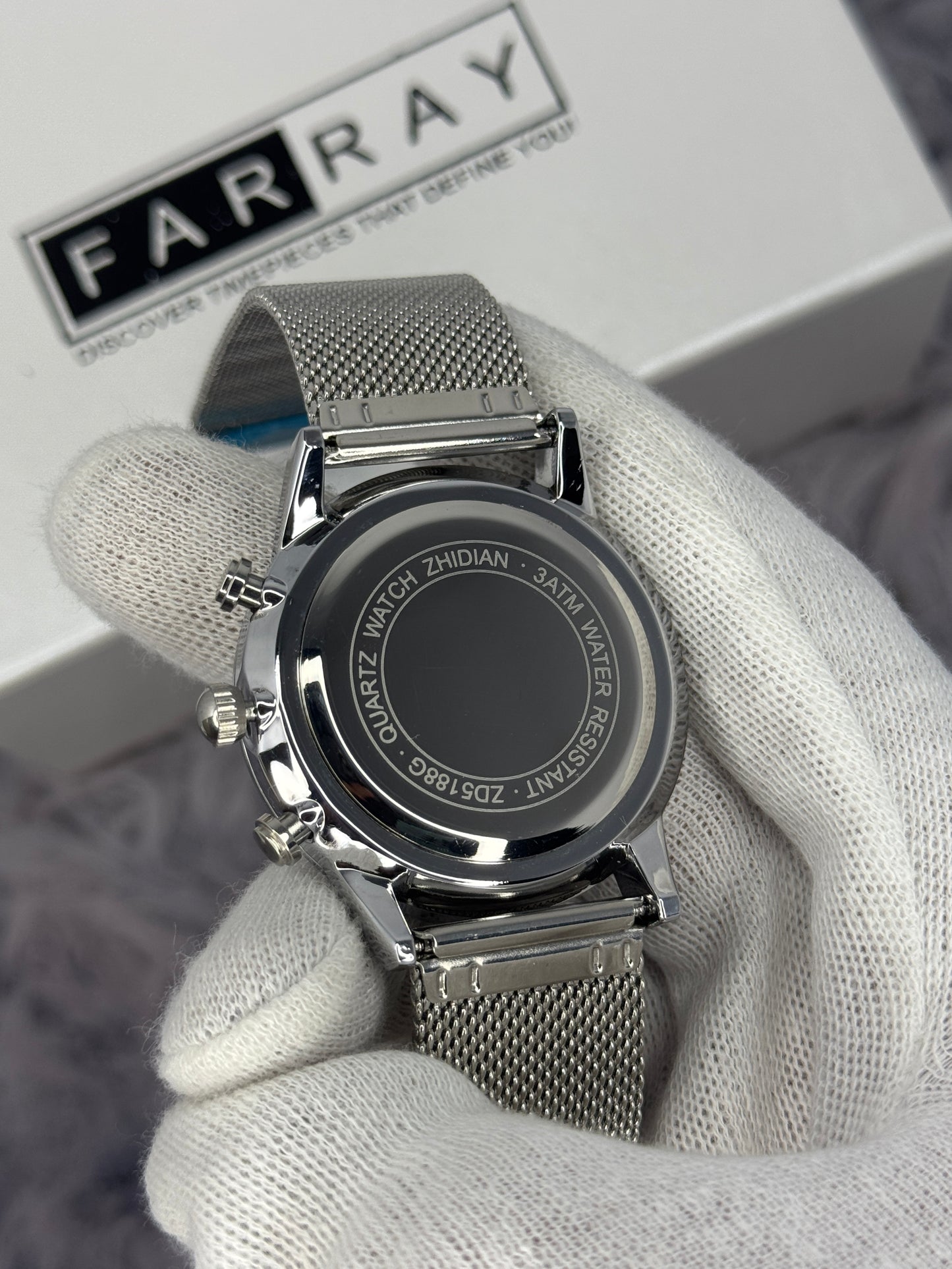 Mesh Strap Chronograph Watch