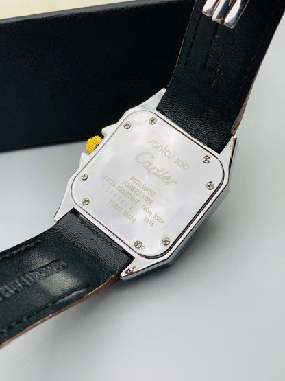 Cartier Square Design Strap Watch