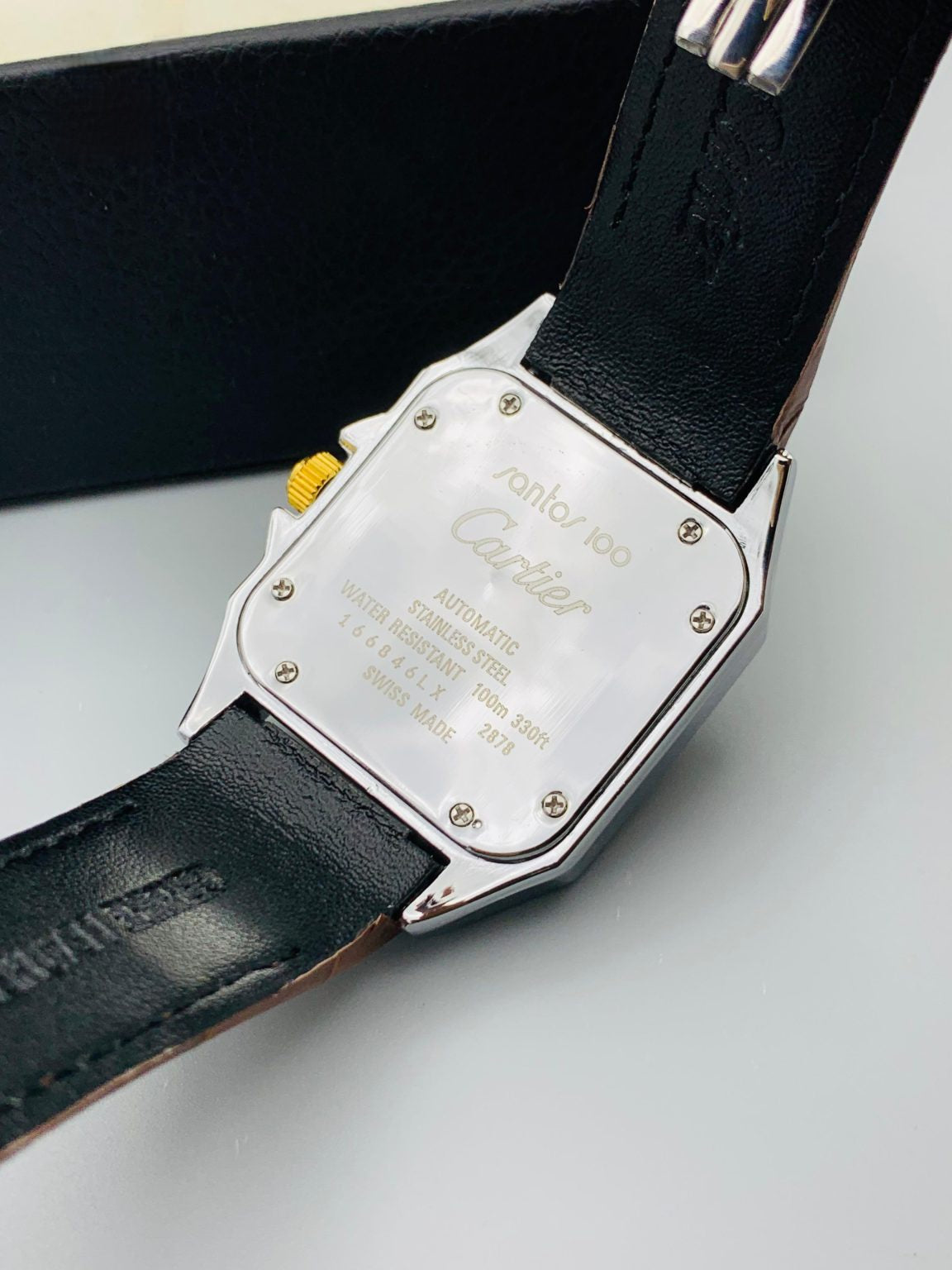 Cartier Square Design Strap Watch FARRAY