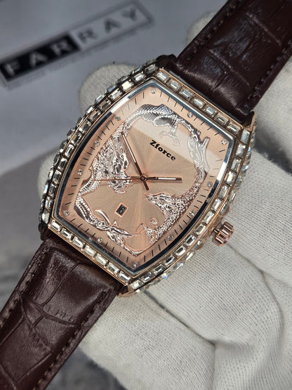 Dragon Design Strap Watch