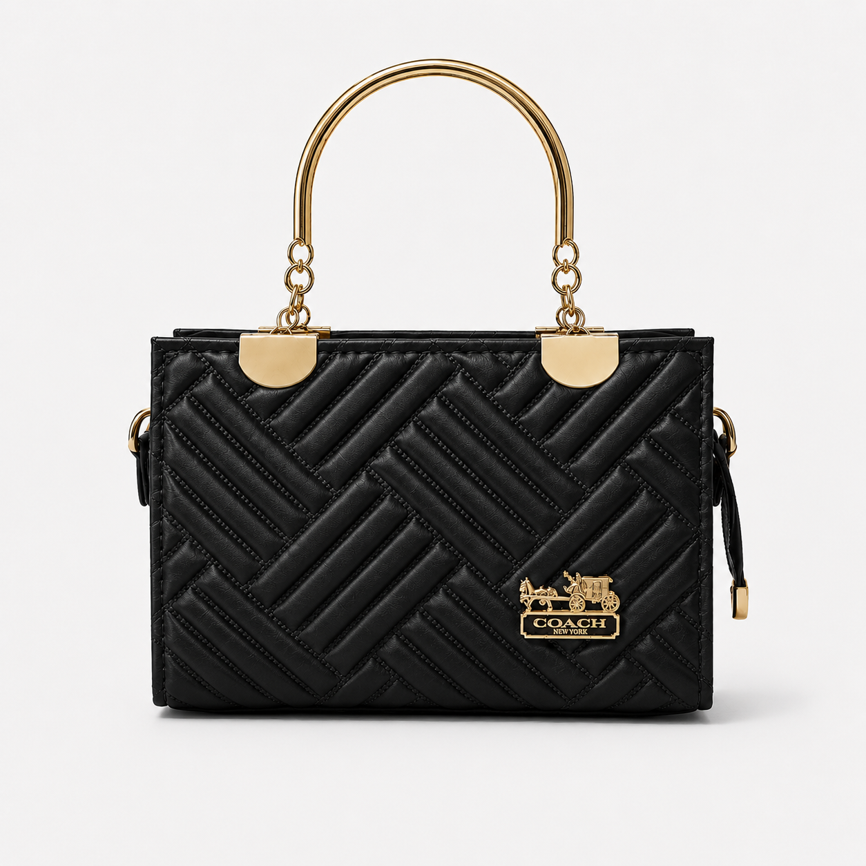 COACH - 2-in-1 Black Top Handle Bag
