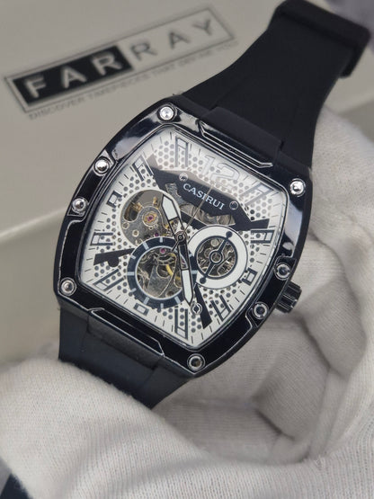 Casirui Automatic Skeleton Strap Watch