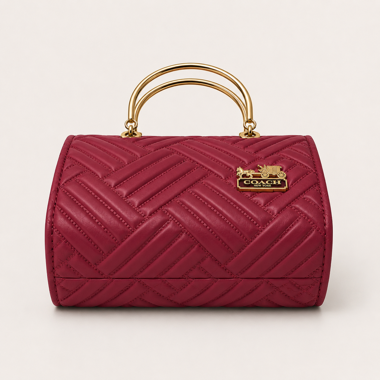 COACH - 2-in-1 Red Top Handle Bag