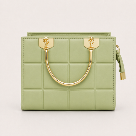 COACH - Grid Pistachio Top Handle Bag