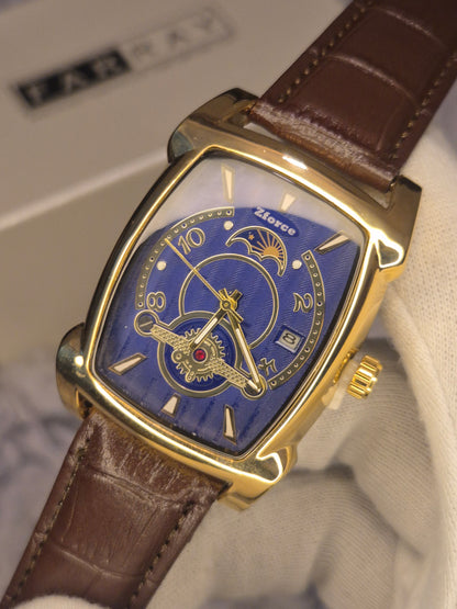 Vintage Tank Leather Strap Watch