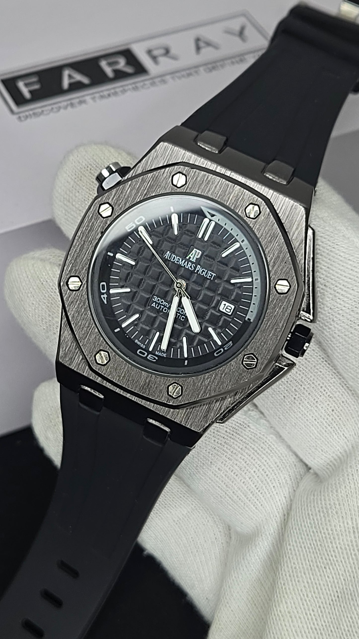 AP Metallic Case Strap Watch