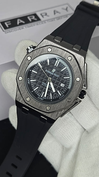 AP Metallic Case Strap Watch