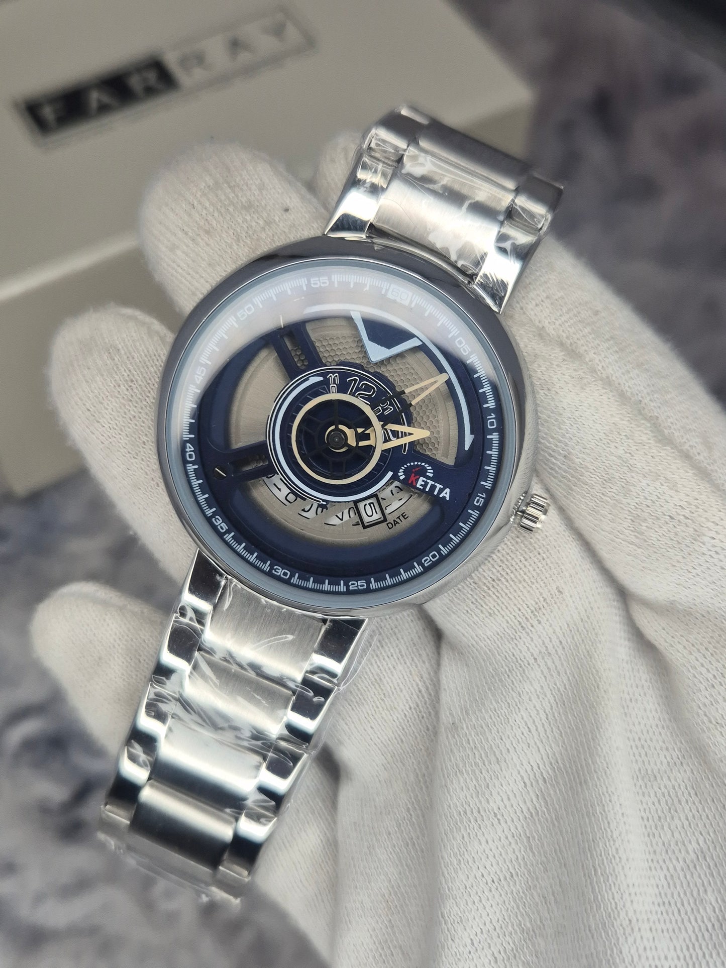 Ketta Wheel Design Date Watch