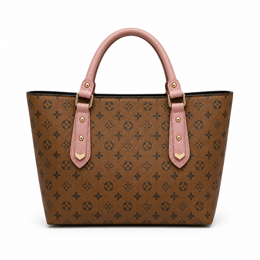DIOR - 3-in-1 Brown Pink Tote Bag