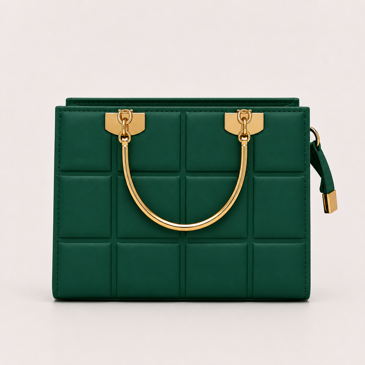 COACH - Grid Green Top Handle Bag