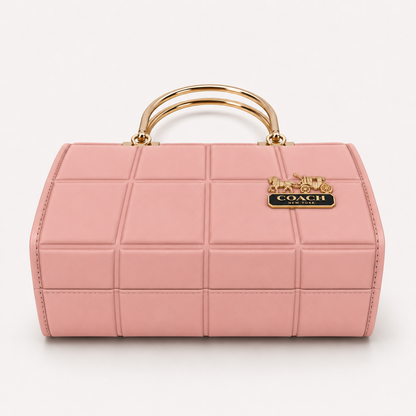 COACH - Grid Pink Top Handle Bag
