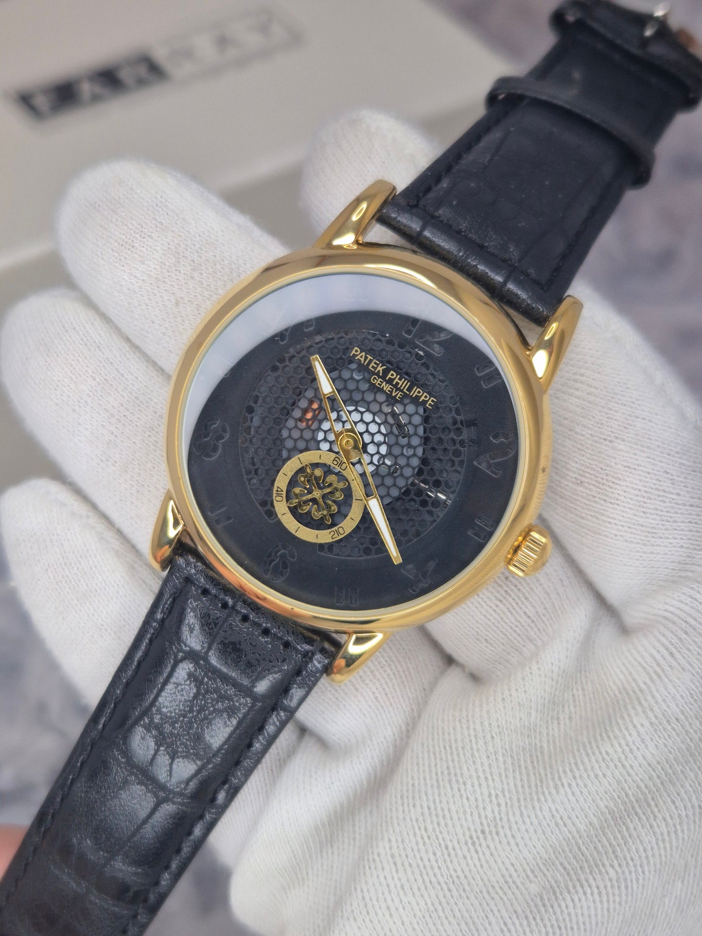 Patek Philippe Mesh Leather Watch