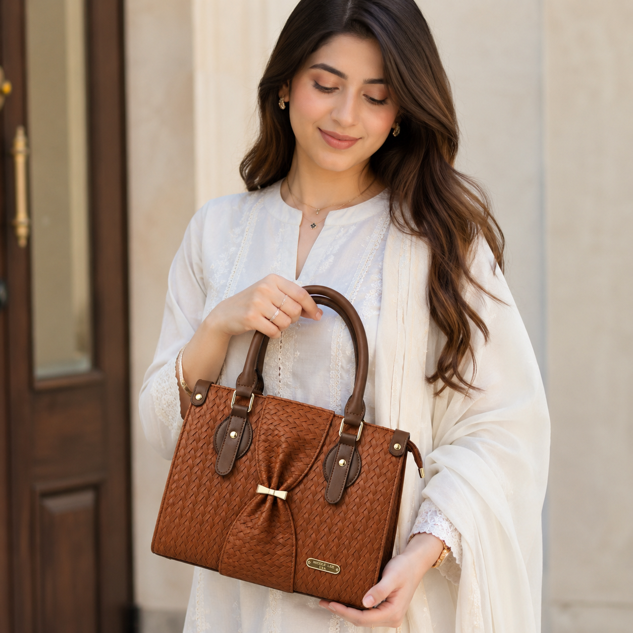 NICOLE LEE - Brown Tote Bag