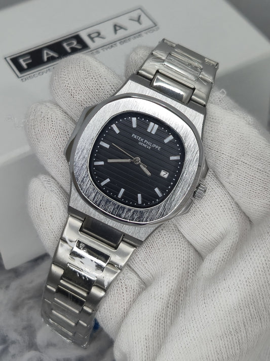 PP Textured Bezel Date Watch
