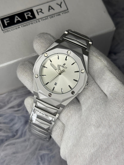 Hublot Diamond Cut Date Watch