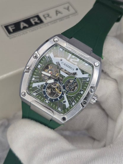 Casirui Automatic Skeleton Strap Watch