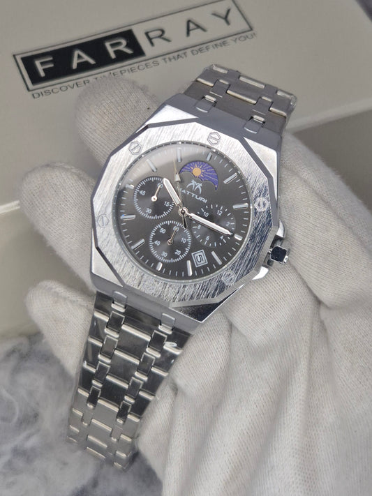 Matturi Chronograph Date Chain Watch