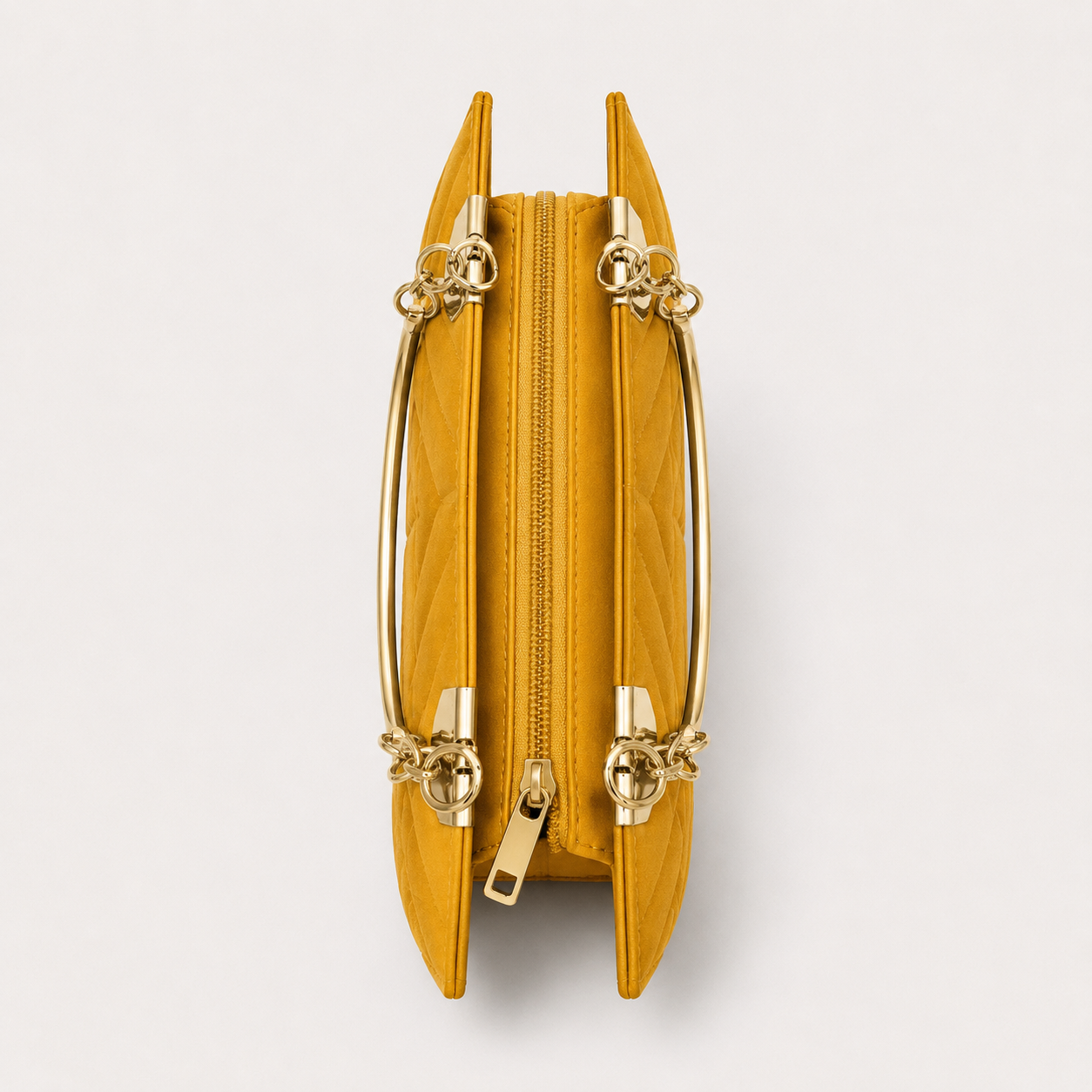 COACH - Grid Mustard Top Handle Bag