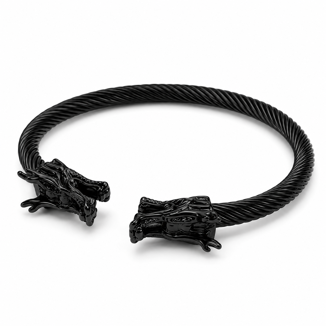 Oriental Dragon Black Cuff