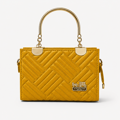 COACH - 2-in-1 Mustard Top Handle Bag