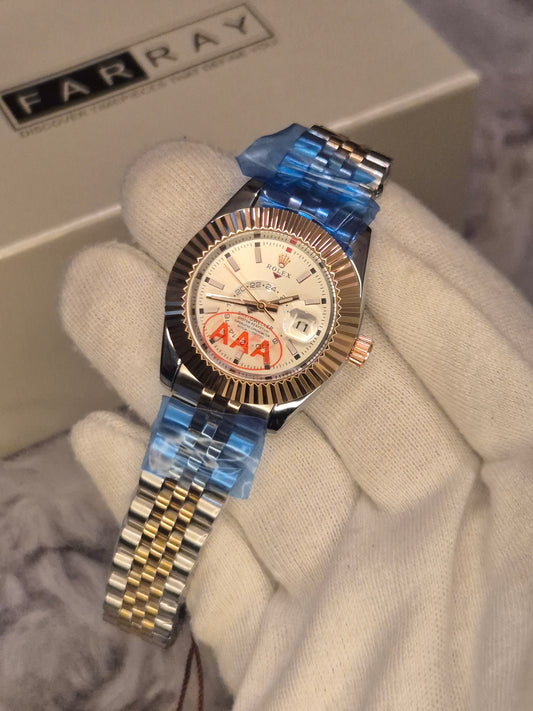 RLX Sky Dweller Women Watch (White)