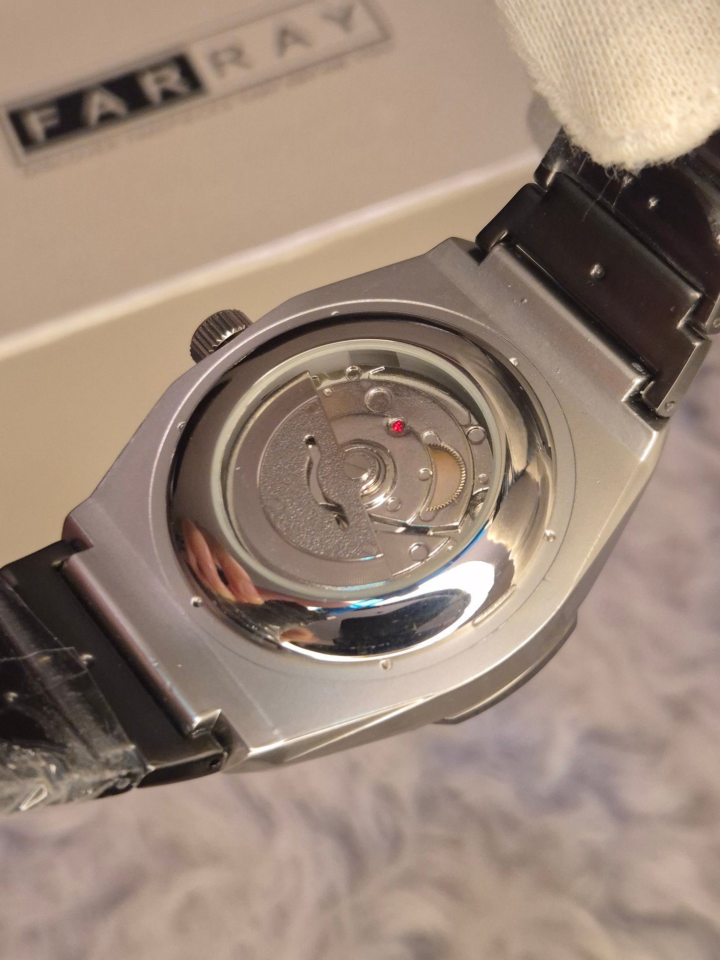 Hublot Diamond Cut Glass Back Watch