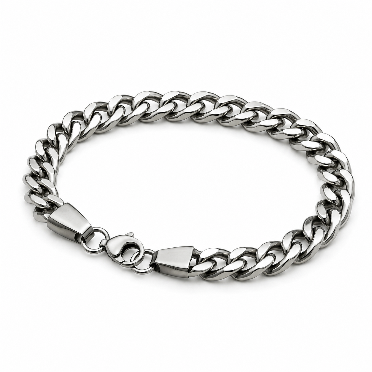 Crub Chain Silver Braclet