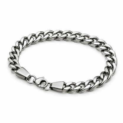 Crub Chain Silver Braclet