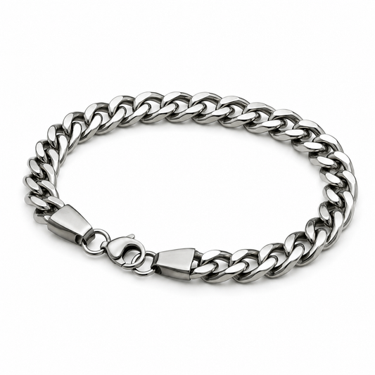Crub Chain Silver Braclet