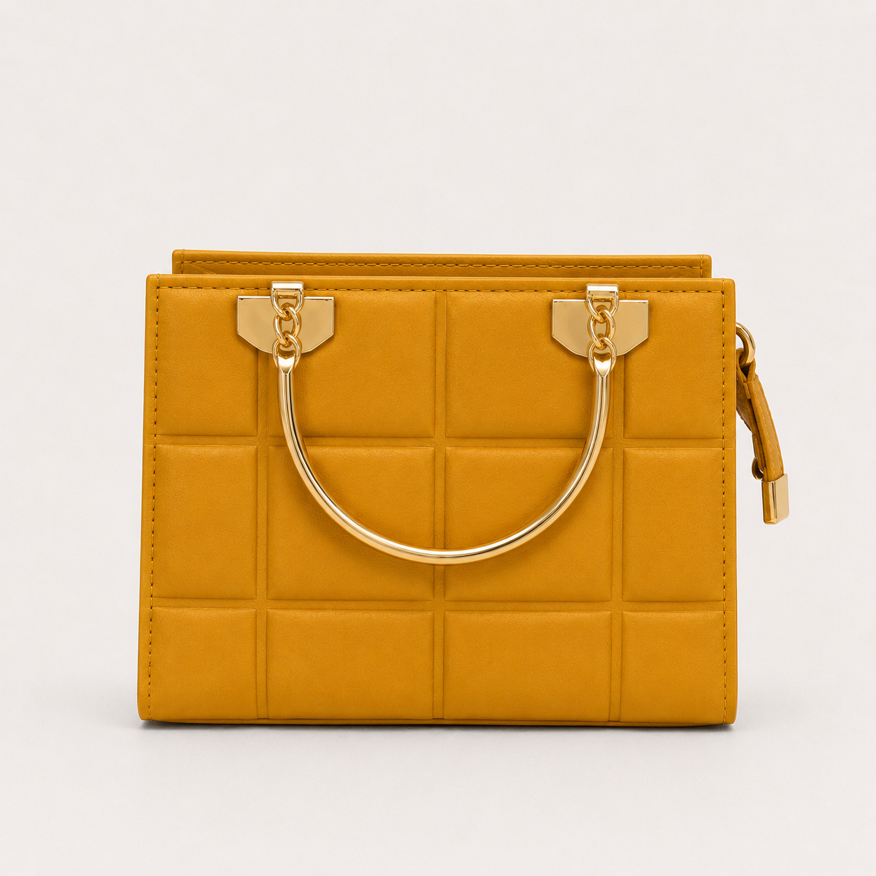 COACH - Grid Mustard Top Handle Bag