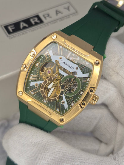 Casirui Automatic Skeleton Strap Watch